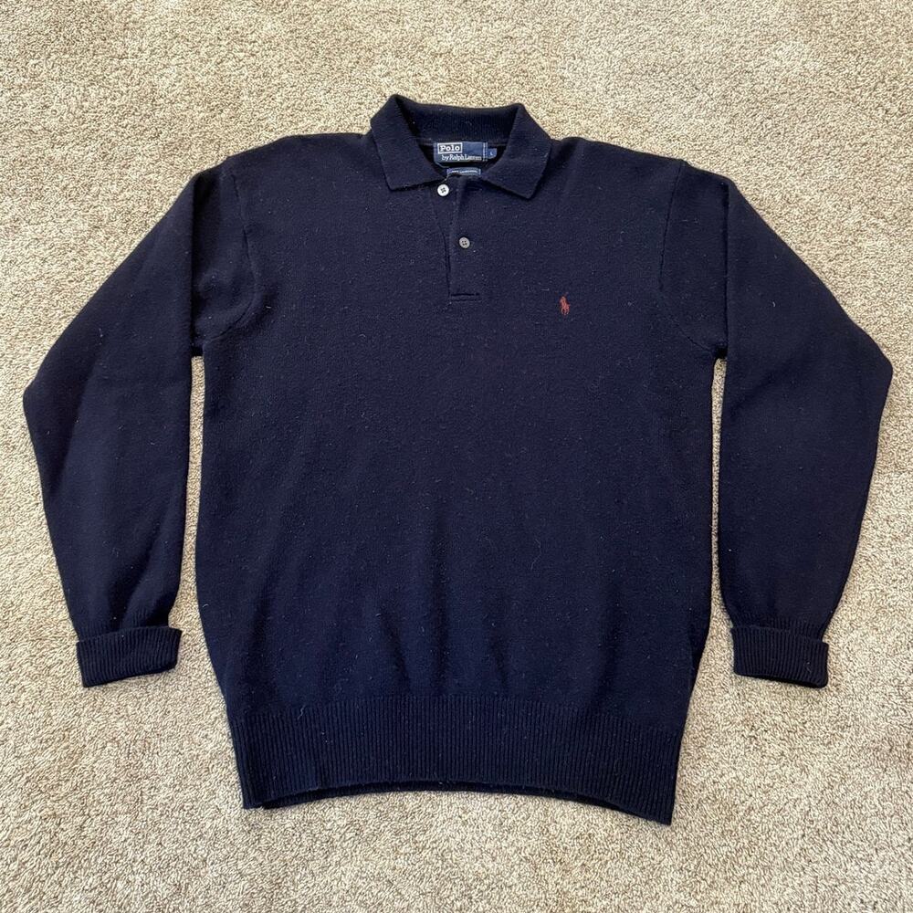 Vintage 90s Polo Ralph Lauren 100% Lambswool Sweater size Large